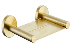 MEKKA Metal Soap Tray In Chrome,Matte Black, Brushed Gold,And Brushed Gun Metal