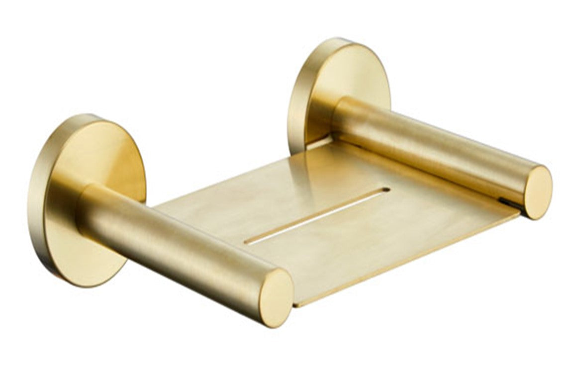 MEKKA Metal Soap Tray In Chrome,Matte Black, Brushed Gold,And Brushed Gun Metal