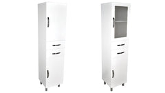 Unicab? Tallboy, Solid Doors , 1 Glass Panel Door & 2 Drawers