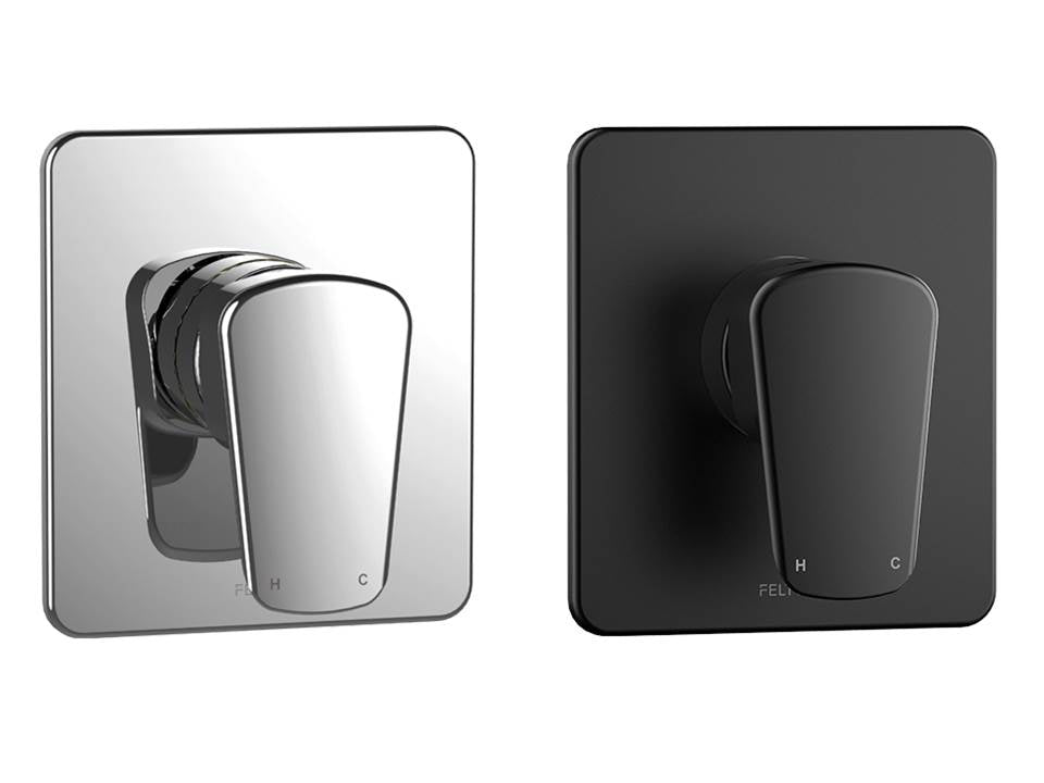 AXISS Shower Mixer Chrome and Black
