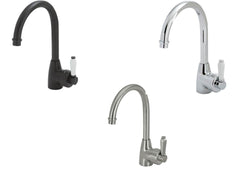 LENOVA Gooseneck Sink Mixer with/ without handle in chrome,Brushed Nickel,Matte Black