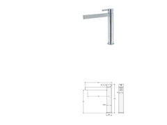 AVIA Tall Basin Mixer, Matte Black Handl,chrome, Brushed Nickel ,Gun Metal , Matte Black , Urban Brass