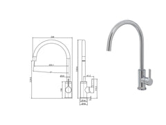 AVIA Sink Mixer.Chrome. Brushed Nickel. Gun Metal. Matte Black. Urban Brass