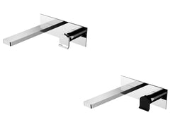 COLIN Wall Mixer Spout Chrome, Mixed Finish