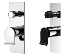 COLIN Wall Mixer Diverter,Chrome, Mixed Finish