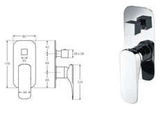 CIANA Wall Mixer Diverter