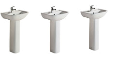 KRACK LARA Pedestal Basin And Lara Ivory Pedestal Basin