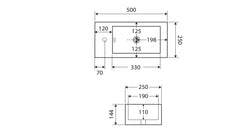 Inea Wall-Hung Basin in Left-Hand and Right-Hand