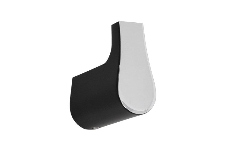 Manhattan Robe Hook Gloss White & Chrome,  Matte Black & Chrome