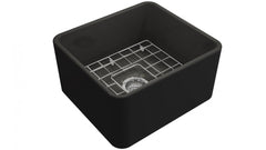 TURNER HASTINGS Novi 50 x 46 Fine Fireclay Matte Black or Matte White Butler Sink NO50FS-MB, NO503FS-MW