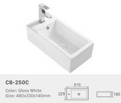Sqaure Above Counter Basins