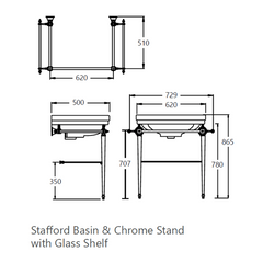 KINGDOM 62 X 50 BASIN AND CONSOLE