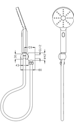 Mica Wide Hand Shower