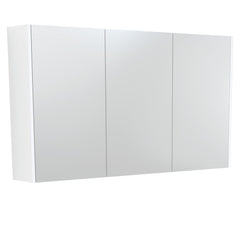 1200 Mirror Cabinet with Gloss White Side Panels,Satin White,Scandi Oak,Industrial,Satin Black