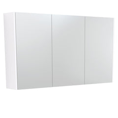 1200 Mirror Cabinet with Gloss White Side Panels,Satin White,Scandi Oak,Industrial,Satin Black