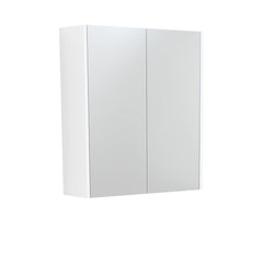 600 Mirror Cabinet with Gloss White Side Panels,Satin White,Scandi Oak,Industrial Side,Satin Black Side