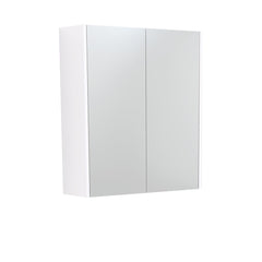 600 Mirror Cabinet with Gloss White Side Panels,Satin White,Scandi Oak,Industrial Side,Satin Black Side