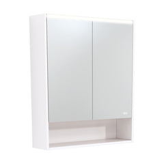 750 LED Mirror Cabinet with Display Shelf, Gloss White, Satin White, Scandi Oak, Industrial, Satin Black