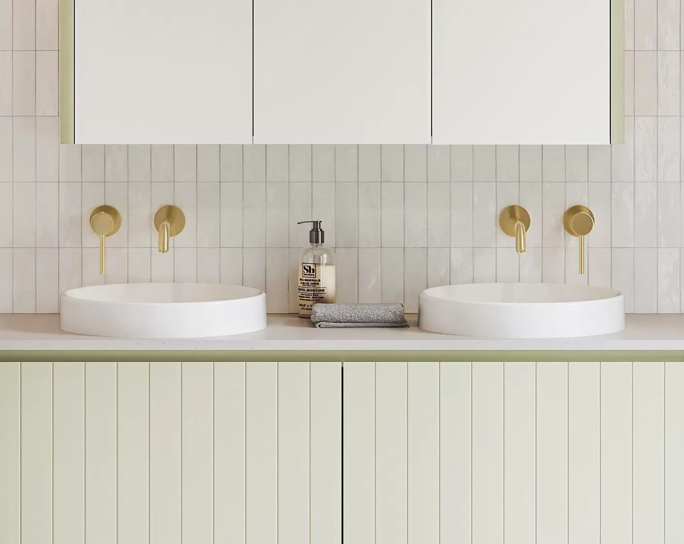 CORRIDA Basin in White gloss finish