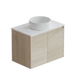 ERICA 750mm Natural Oak Wall Hung Vanity