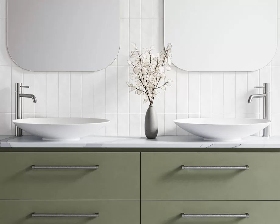 EATHER Ceramic basin White Gloss, White Matt, Black Matt