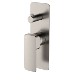 MANO Wall Diverter Mixer, Rectangular Plate, Chrome,Matte Black, Brushed Nickel,Gun Metal, Urban Brass
