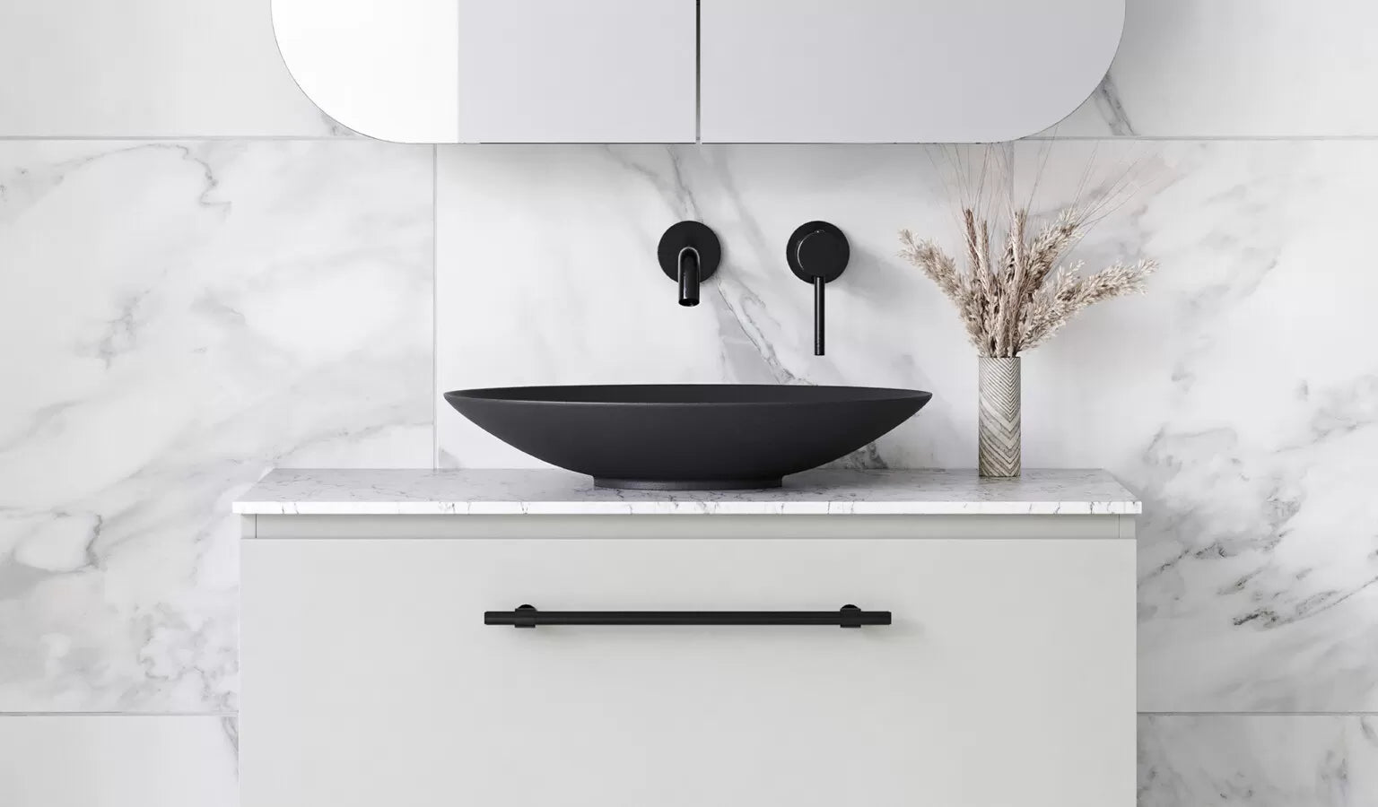 EATHER Ceramic basin White Gloss, White Matt, Black Matt