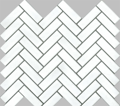 MT06T-6110-HRB HERRINGBONE GLOSS WHITE 23X73