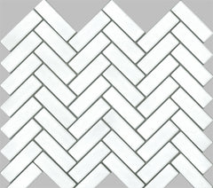 MT06T-6110-HRB HERRINGBONE GLOSS WHITE 23X73