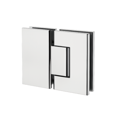 180° Glass to Glass Hinge Chrome, Matte Black, Brushed Gold, Brushed Nickel, Gunmetal Grey
