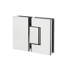 180° Glass to Glass Hinge Chrome, Matte Black, Brushed Gold, Brushed Nickel, Gunmetal Grey