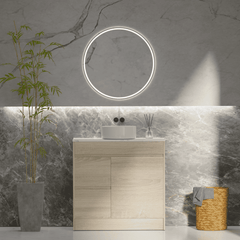 ERICA 900mm Natural Oak Floor Standing Vanity