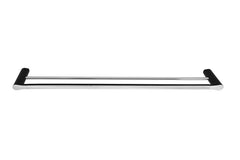 Manhattan Double Towel Rail 900mm Matte Black & Chrome,  Chrome