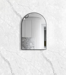 ARCHIE 900X600 BLACK METAL FRAMED MIRROR