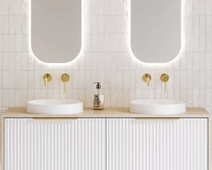 CORRIDA Basin in White gloss finish