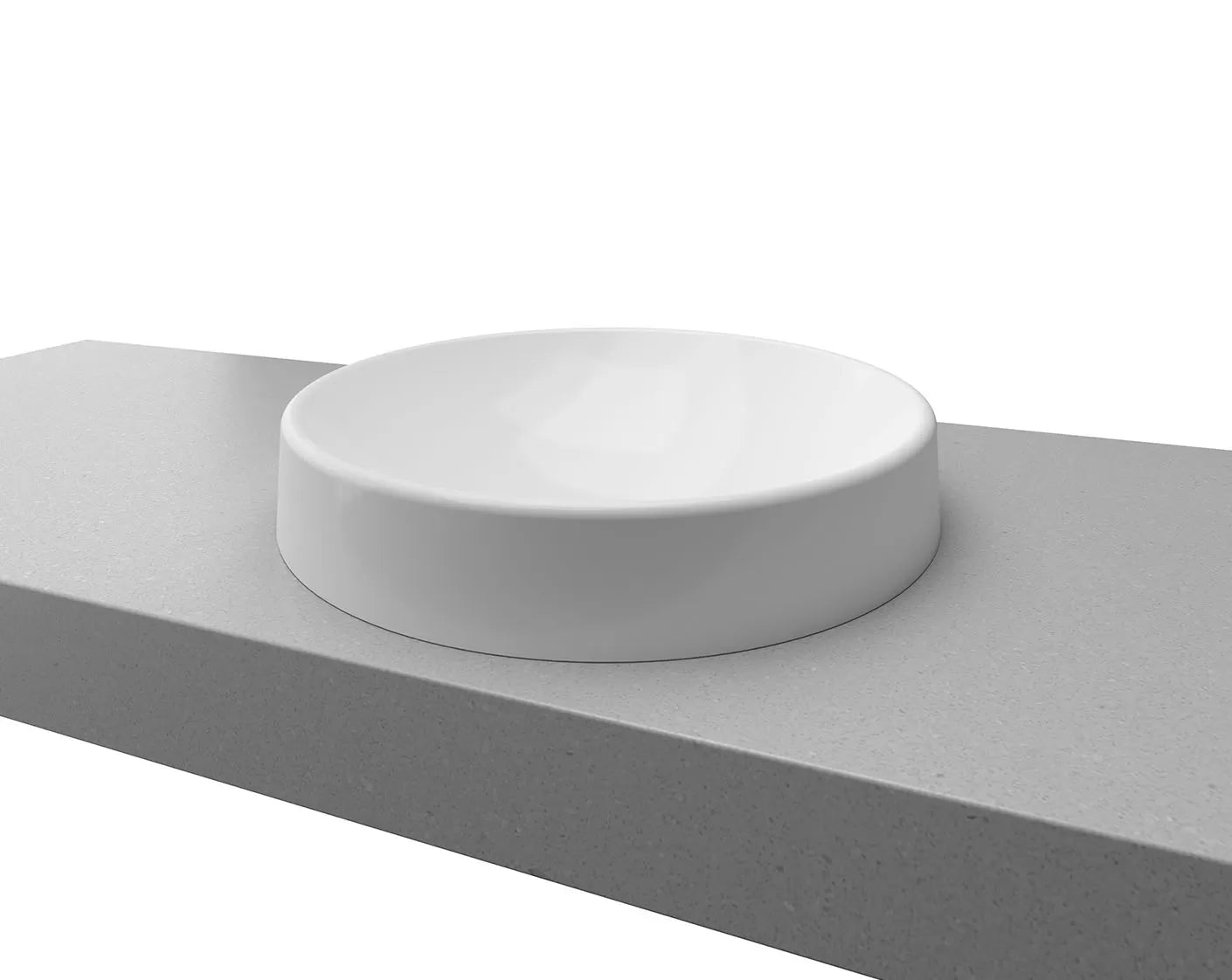 CORRIDA Basin in White gloss finish