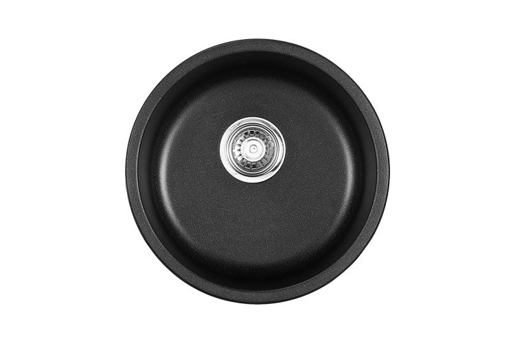 Bellevue Round Sink Matte White,  Matte Black