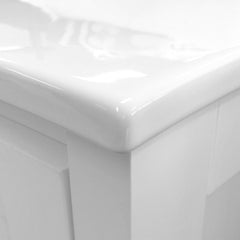 MARY Fingerpull Gloss White 1200 Wall-Hung/Kickboard/On Legs Vanity