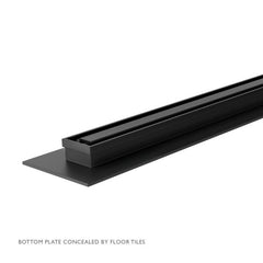 Phoenix FLAT Slimline Channel Drain 30x600mm Outlet 65mm In Stainless Steel Or Matte Black