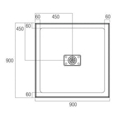 MEGA Shower Base In 900x900, 1000x1000, 1200x900, 1500x900 & 900x900c