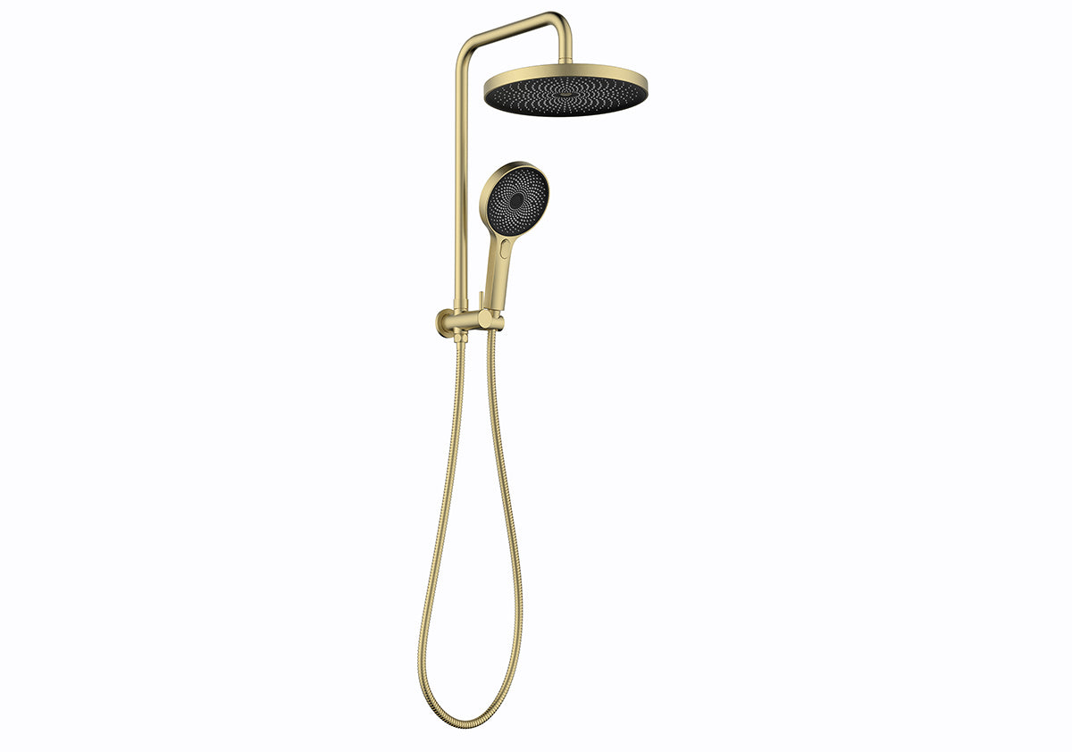 The Galaxy Twin Shower Chrome Matte Black Gun metal, Brushed nicke, Brushed Gold
