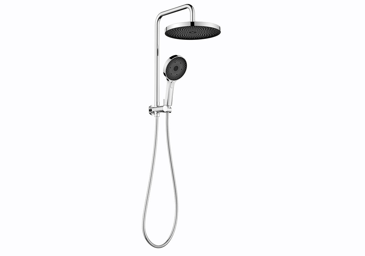 The Galaxy Twin Shower Chrome Matte Black Gun metal, Brushed nicke, Brushed Gold