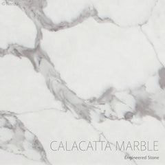 HEBREW Calacatta Undermount Amato 1200 Matte White Vanity on Kick