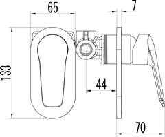 SALU WALL MIXER IN CHROME