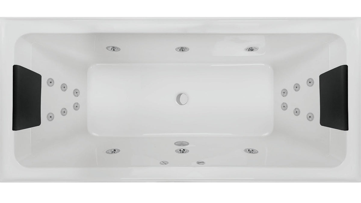 SAN DIEGO INSET BATH OR SPA BATH WITH SIZES 1790 MM AND 12/14/18 FLUSH JETS-18-1790