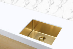 Meir KITCHEN SINK - Single Bowl 450 X 450 - Gunmetal Black - Brushed Bronze Gold - Brushed Nickel - PVD