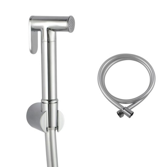 MINI Round Brass Black Toilet Bidet Spray Kit with 1.2m PVC Hose