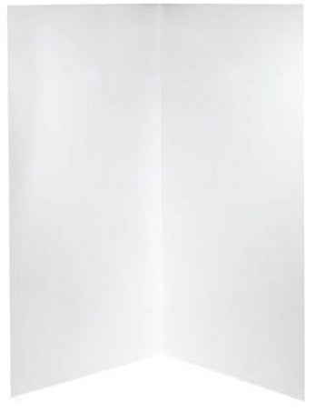 Standard Shower Wall 1200x900x2000White 2-sided
