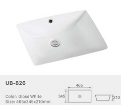 Square Above Under Counter Basins
