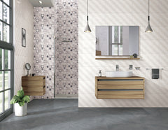WINTER SQUARE WAVE WHITE GLOSS 300X600